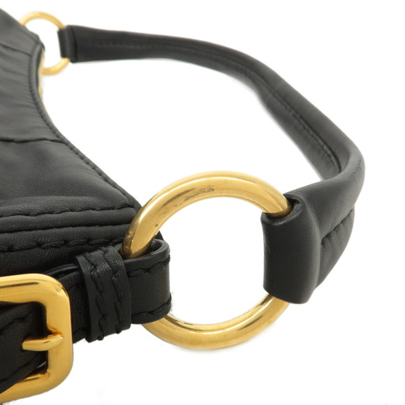 Prada Leather One Shoulder Bag Black - Picture 5 of 12